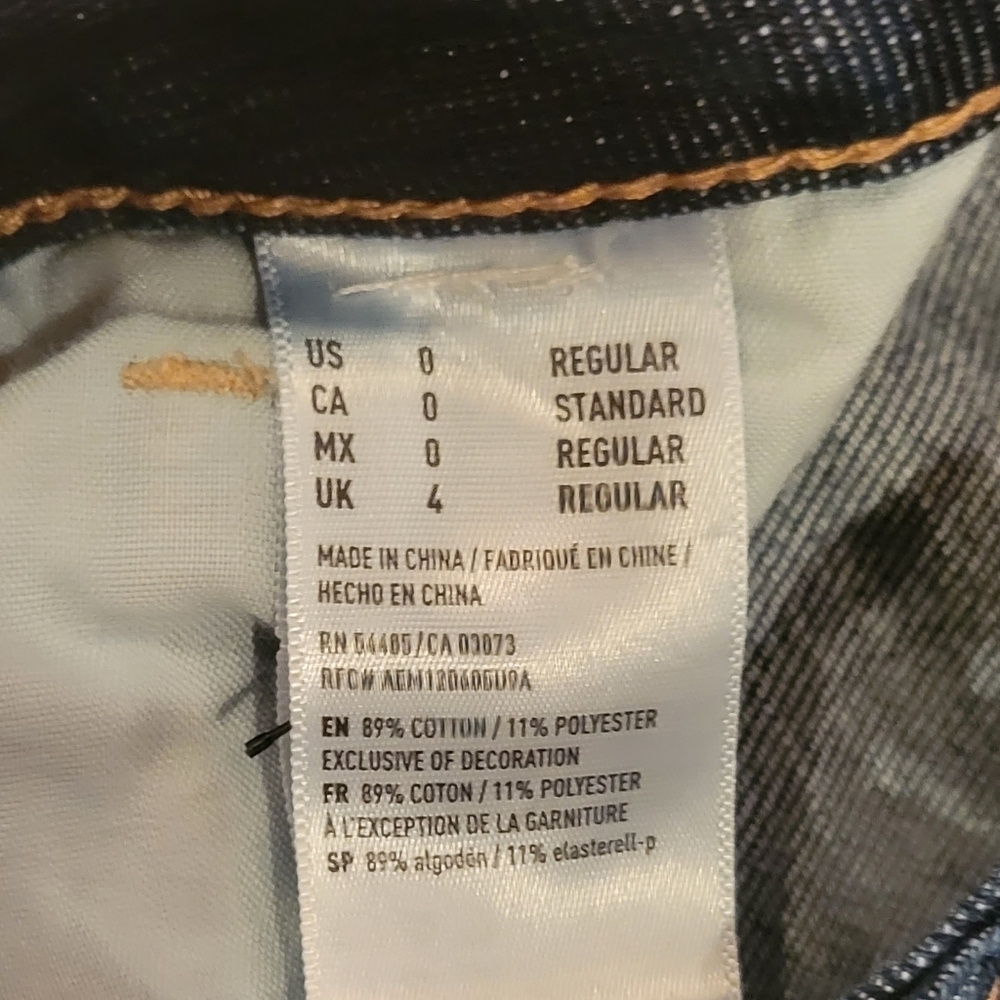 American Eagle Denim Jeans Tomgirl Size 0 - Picture 5 of 7
